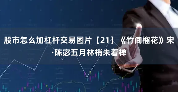 股市怎么加杠杆交易图片【21】《竹间榴花》宋·陈宓五月林梢未着禅